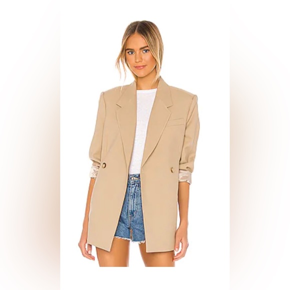 Anine Bing Kaia Blazer Size XS Color Sand - Picture 3 of 7